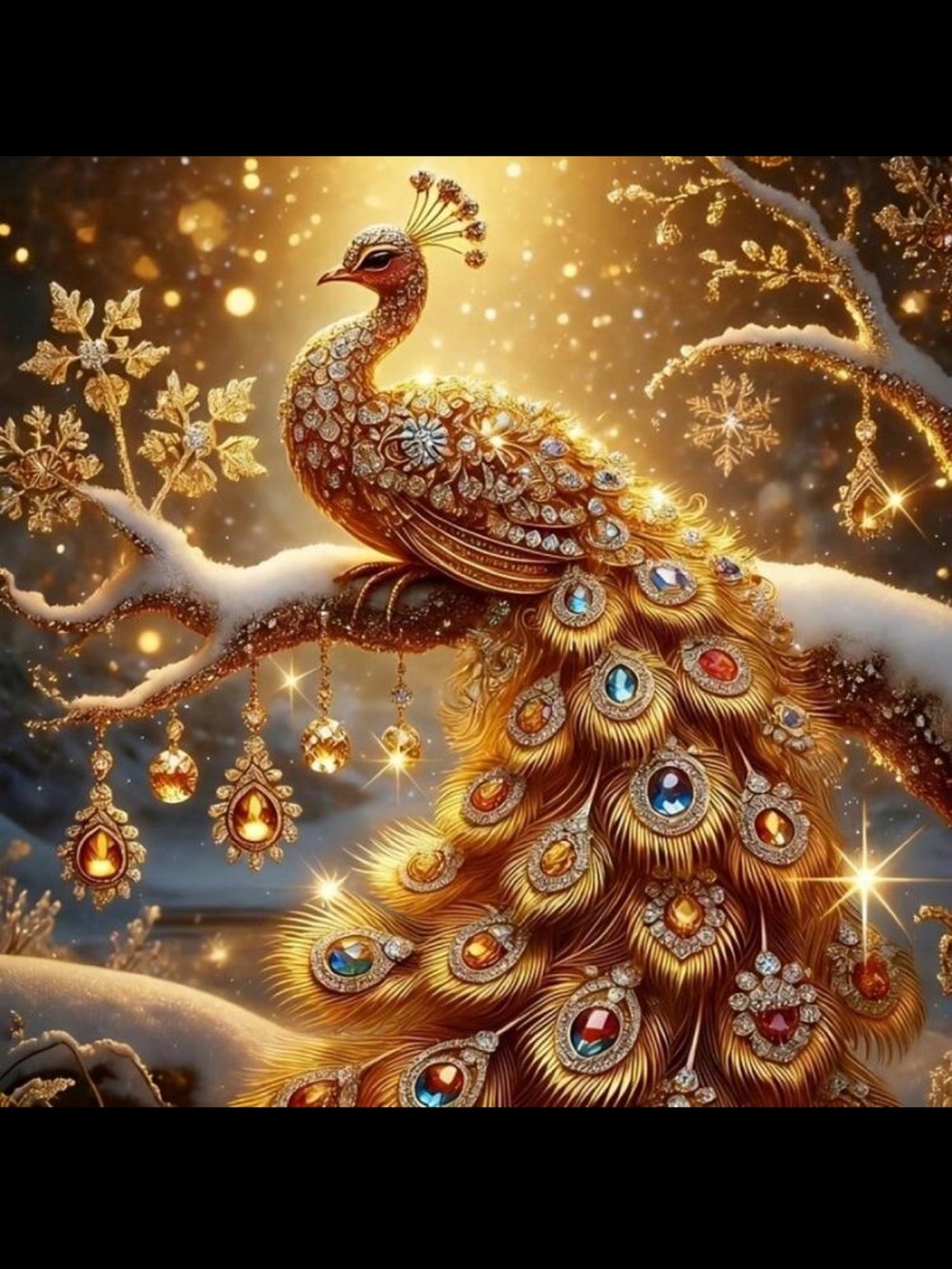 5D Golden Diamond Kit Peacock NWT